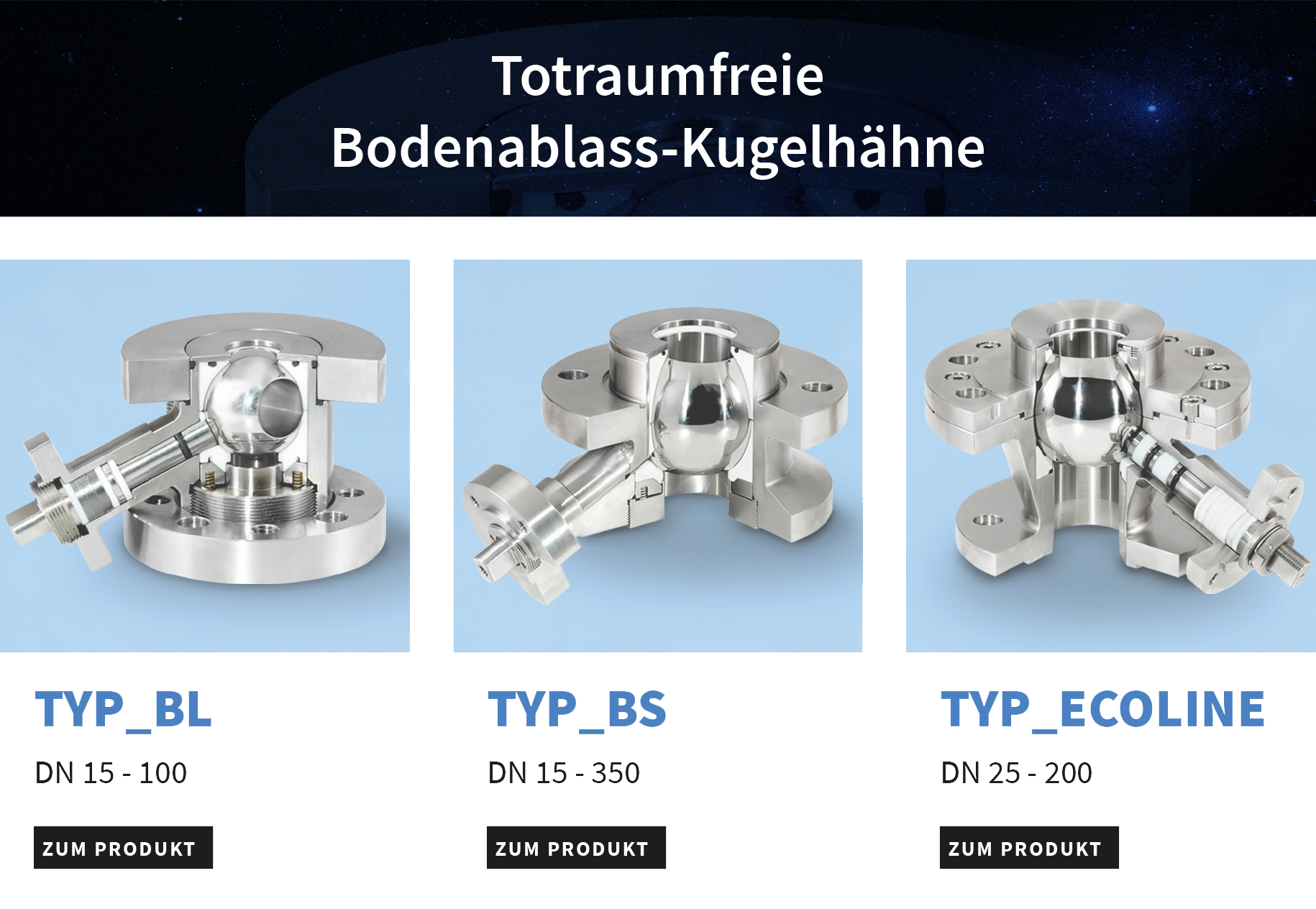 Bodenablass-Kugelhähne Angebot